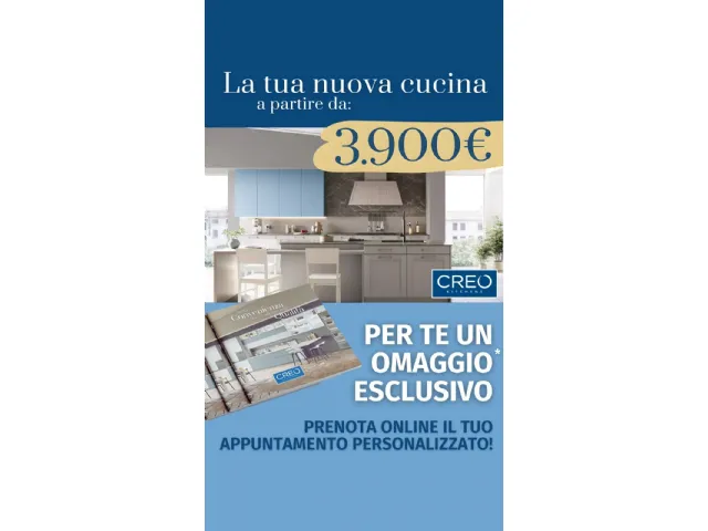 Cucine CREO: Il design che sognavi, al prezzo che non ti aspetti.