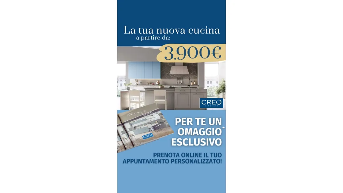 Cucine CREO: Il design che sognavi, al prezzo che non ti aspetti.