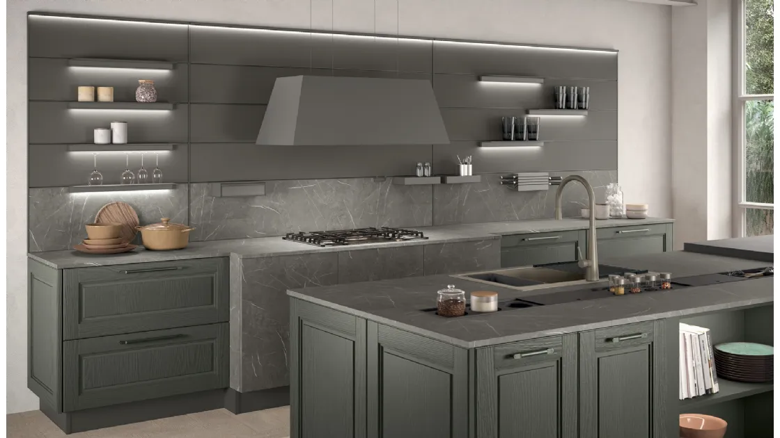Cucina Classica con isola Agnese 05 di Lube