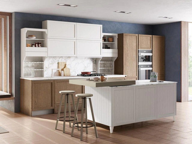 Cucina Classica Contempo con isola di Creo