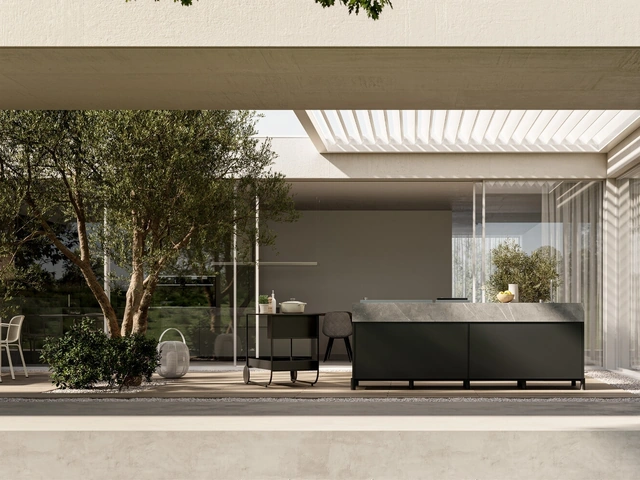 Cucina Moderna per esterno in alluminio Aura 03 di Arredo3