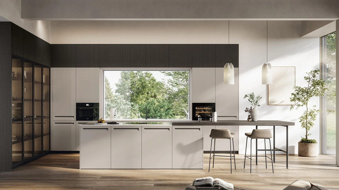 Cucina Moderna con isola Tekna 01 di Arredo3