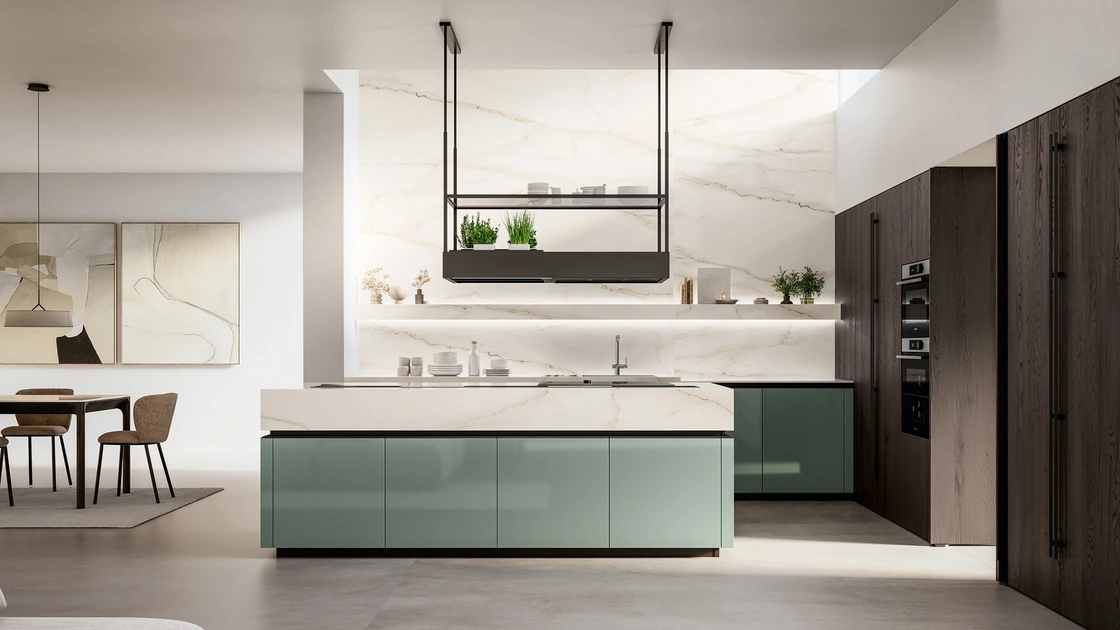 Cucina Moderna con isola Time 02 di Arredo3