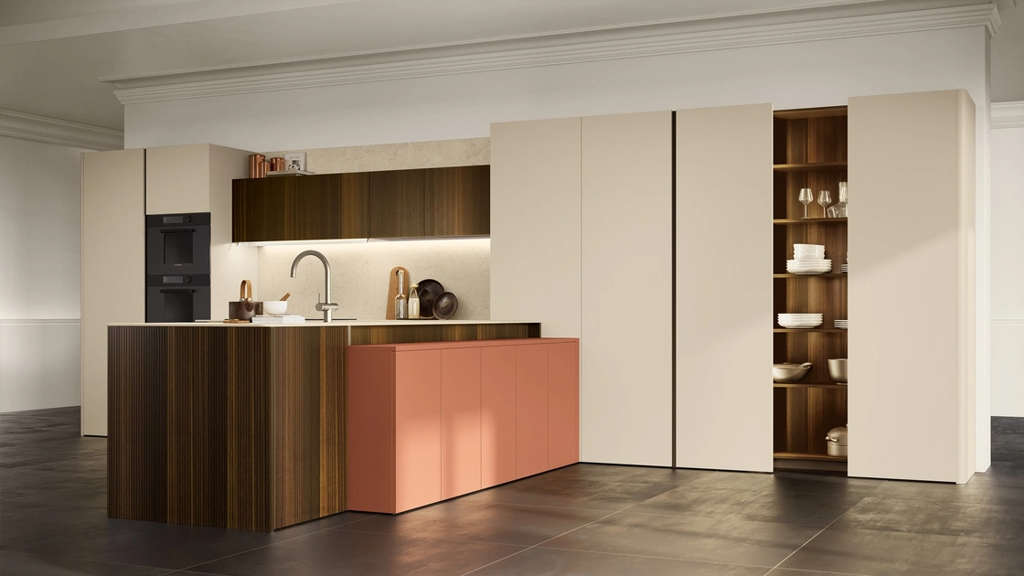 Cucina Moderna con penisola Brera 04 di Lube