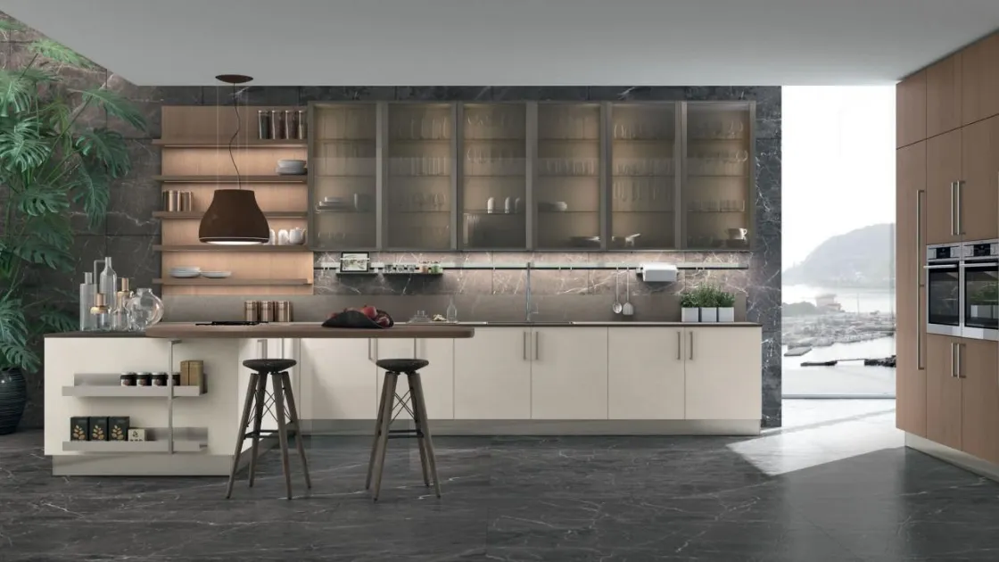 Cucina moderna Clover 10 di Lube