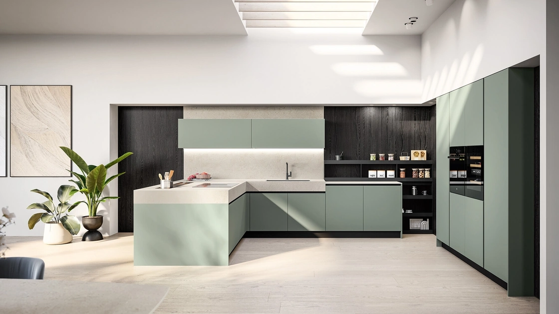 Cucina Moderna con penisola Cloe 01 di Arredo3
