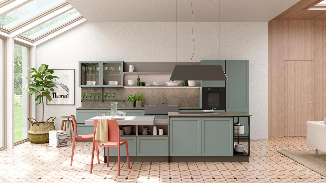 Cucina Moderna Contempo con isola di Creo