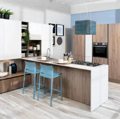 Cucina Ank Rovere Corteccia di Creo