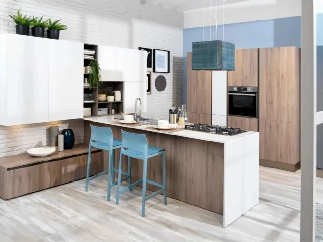 Cucina Ank Rovere Corteccia di Creo