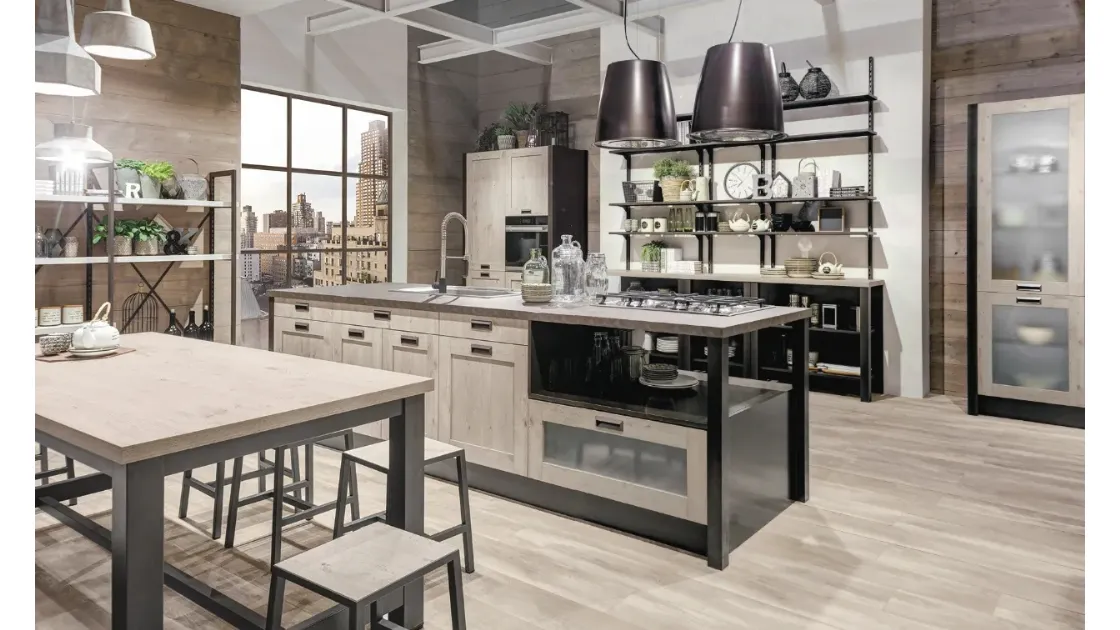 Cucina Kyra Telaio Abete Nordico Bianco di Creo