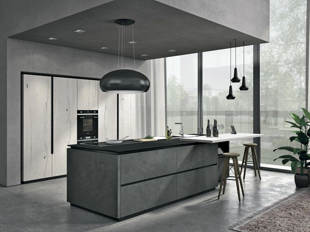 Cucina Moderna con isola Oltre 05 di Lube