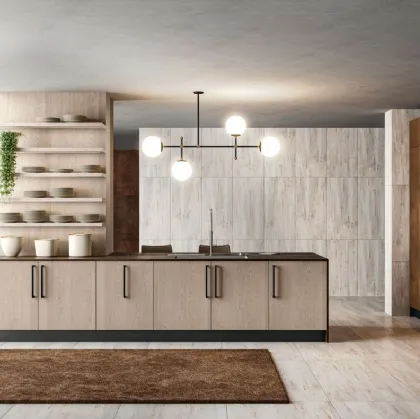 Cucina Moderna con isola Clover Design 05 di Lube