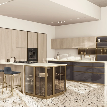 Cucina Moderna Maxima con penisola di Creo