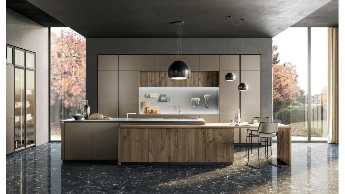 Cucina moderna Oltre Design Lux 01 di Lube