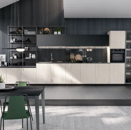 Cucina Moderna lineare Oltre Design 06 di Lube