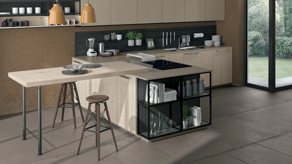 Cucina Moderna con penisola Oltre 07 di Lube