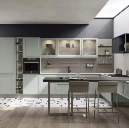 Cucina Moderna Selma con penisola di Creo