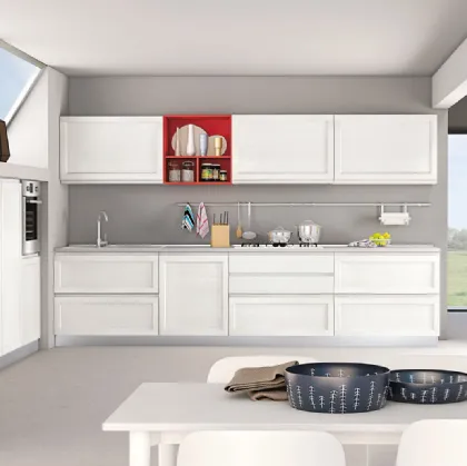 Cucina Moderne Selma in Laccato Bianco v2 di Creo