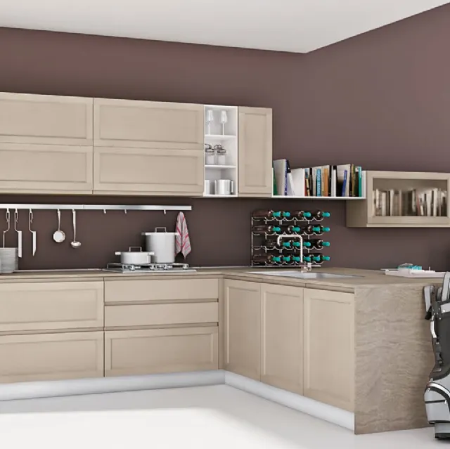 Cucina Moderne Selma in Laccato Canapa di Creo