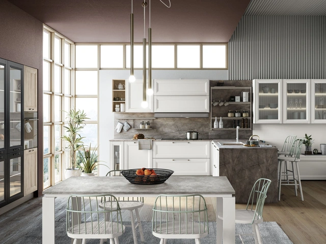 Cucina Moderna Smart con penisola di Creo