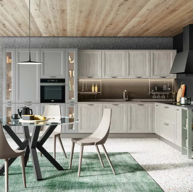 Cucina Moderne Smart finitura Frassino Bianco di Creo