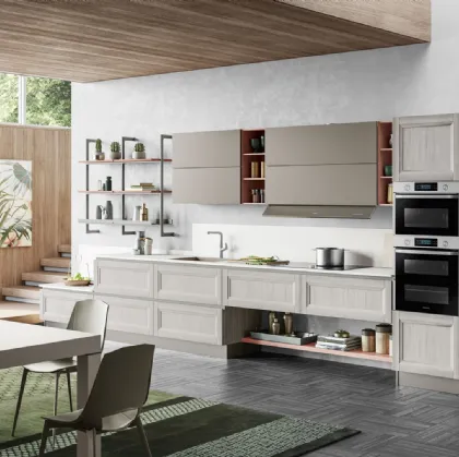 Cucina Moderna Smart Frassino Bianco v2 di Creo