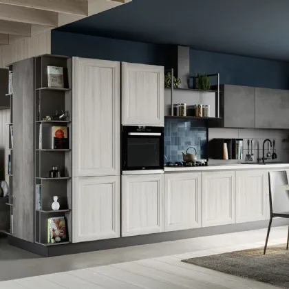 Cucina Moderna Smart finitura Frassino Bianco v3 di Creo