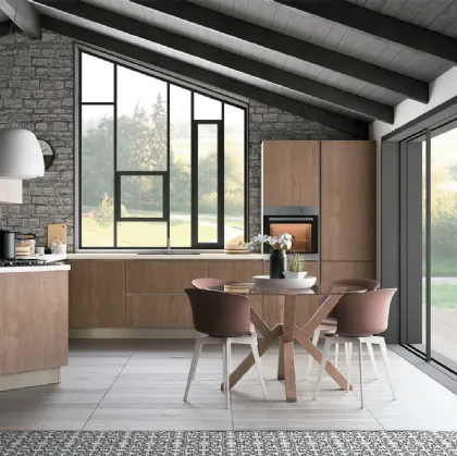 Cucina Moderna Tablet finitura Noce Brown di Creo