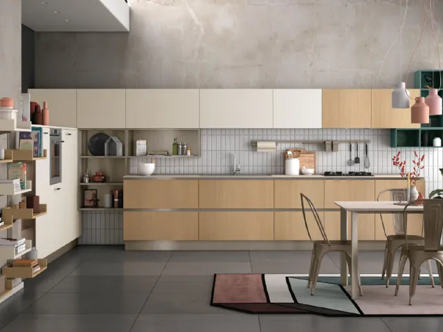 Cucina Moderna Tablet in finitura Rovere Arizona di Creo