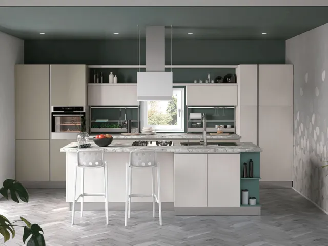 Cucina Moderna Tablet finitura in Rovere Venere di Creo