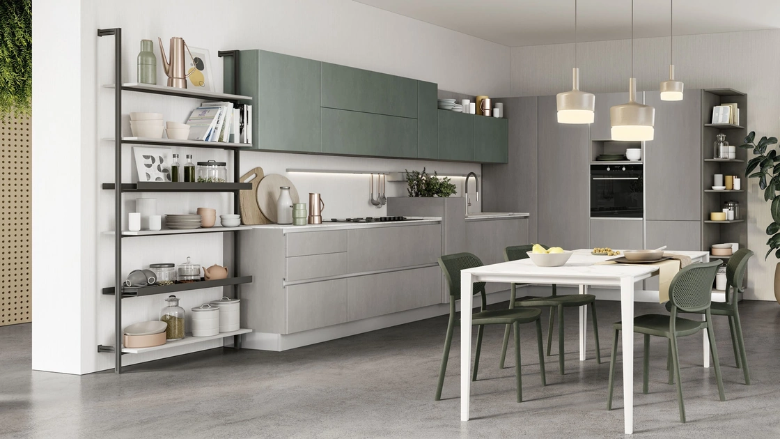 Cucina Moderna ad angolo Unica 10 di Lube