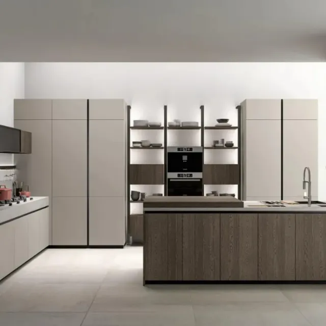 Cucina Moderna Immagina Wood 03 di Lube