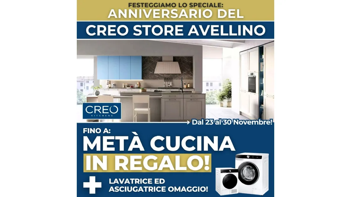Offerta Shock Cucine Avellino: Metà Regalo! | Solo 23-30 Nov