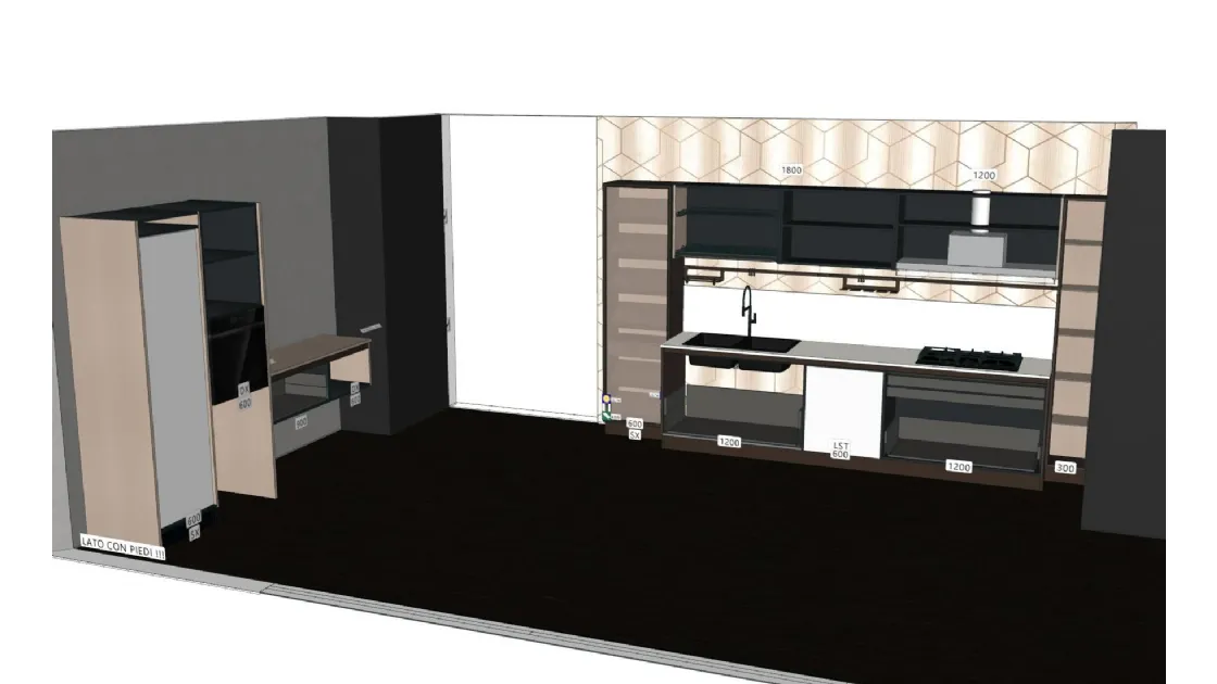 Prezzo outlet Cucina immagina neck cannettata 
