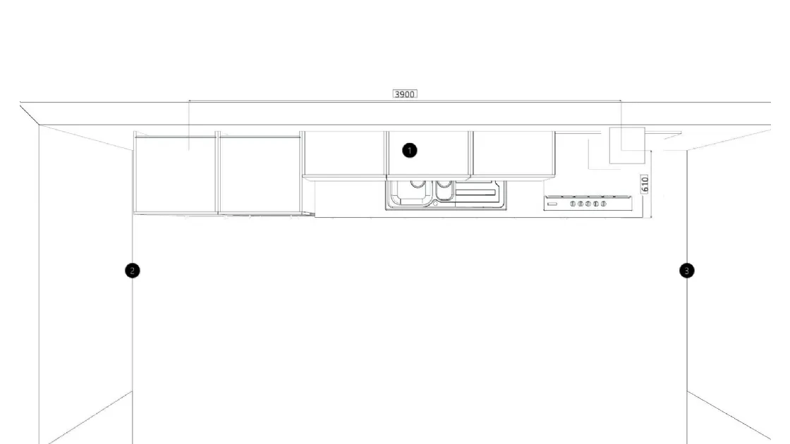 Tablet firmata Creo Kitchens: una soluzione lineare dal design moderno, in pronta consegna