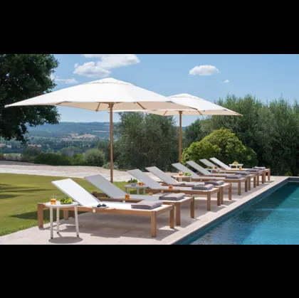 Lettino Shine Teak di Emu