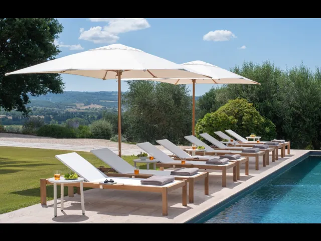 Lettino Shine Teak di Emu