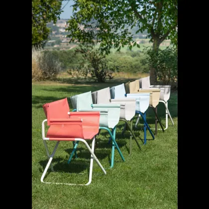 Poltroncina Snooze in tessuto Emu tex e acciaio di Emu