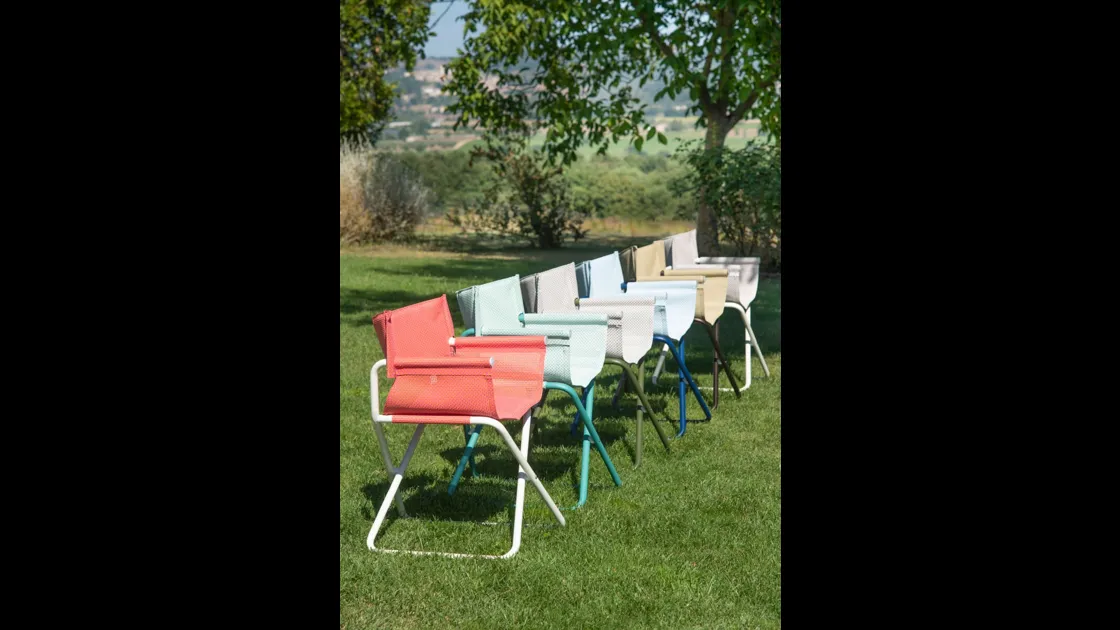 Poltroncina Snooze in tessuto Emu tex e acciaio di Emu